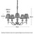 Stanford 5 Light Nickel Chandelier - Shimmer Grey-3