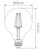 7.5W Round Clear Daylight E27 G95 LED Bulb-1