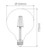 7.5W Round Clear Warm White E27 G120 LED Bulb-1