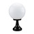 Siena Traditional Black Sphere Pillar Light