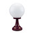 Siena Traditional Burgundy Sphere Pillar Light-1 Siena Traditional Burgundy Sphere Pillar Light-1