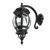 Vienna Curved Arm Black Down Wall Light