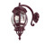 Vienna Curved Arm Burgundy Down Wall Light