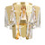 Valencia Gold Crystal Tiered Ceiling Light