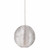 Space Bubble Spherical Clear Glass Single LED Pendant Light-1