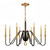 Jurrien Black and Brass Candle Chandelier