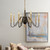 Jurrien Black and Brass Candle Chandelier-3