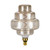 4W OR200 Amber Glass Warm White E27 LED Bulb