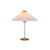 Peck White Gold Pleated Table Lamp