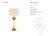 Alberto Large Plaster Antique Gold with Linen Shade Table Lamp-1