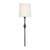 Dauphine Aged Iron with Linen Shade Wall Sconce