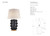 Medium Linden Black with Empire Shade Table Lamp-1