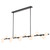 Morgan 18 Light Black Opal Linear Pendant Chandelier