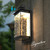 Arnie Matt Black Crystal Wall Light with Motion Sensor-1
