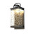 Arnie Matt Black Crystal Wall Light with Motion Sensor