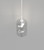 Stak Double Clear Glass Pendant-1