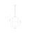 Stak Clear White Glass Pendant-3