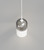 Stak Smoke White Glass Pendant-1