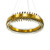 Cross Crystal Golden Ring Pendant-4