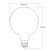 4W Oversized G125 Dimmable Clear Glass Warm White E27 LED Bulb-3