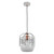 Small White Base Black Wire Cage Refined Industrial Pendant Lamp