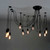 Octopus 10 Light Vintage Edison Adjustable Chandelier