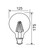 8W G125 Frosted Dimmable Warm White B22 LED Bulb-1