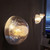 Space Bubble Spherical Clear Glass LED Wall Sconce-1