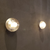 Space Bubble Spherical Clear Glass LED Wall Sconce - Chrome