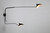 Two Arm Matt Black Nordic Wall Sconce-6