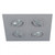 Architectural MR16 Silver Grey Quad Downlight