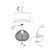 Avida Silver Textured Glass Table Lamp-1