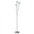 Elegant Chrome Crystal Flower Floor Lamp