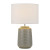 Agadir Grey Ribbed Ceramic Table Lamp