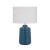 Alexandria Glossy Blue Ceramic Table Lamp