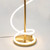 Lyona Abstract Gold LED Floor Lamp-4