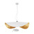 Heather White & Gold Pendant Chandelier - Medium and Small