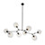 Hand-Blown Dimpled Glass Chandelier - 8 Light-1