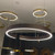 Golden Smart Ring LED Pendant Light-3