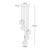 Space Bubble Spherical Clear Glass 5 Light LED Cluster Chandelier-3