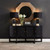 Compostela Black Marble Table Lamp - Black Shade-1