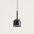 Luca Deep Dome Black Designer Pendant-1