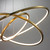 Brass Ring Triple Light Core LED Chandelier-4