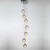 Space Bubble Spherical Clear Glass 7 Light LED Cluster Chandelier