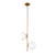 Globe Double Round Glass Pendant Light