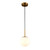 Globe Single Round Glass Pendant Light-1