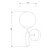 Globe White Glass Black Wall Light-2