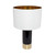 Compostela Black Marble Table Lamp - White Shade-3