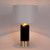 Compostela Black Marble Table Lamp - White Shade-2