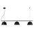 Rail 3 Light Black Suspension Light